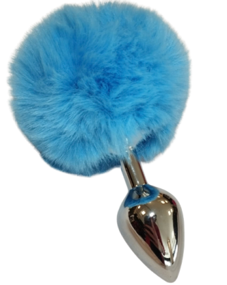 Plug Anal M Pompom Azul