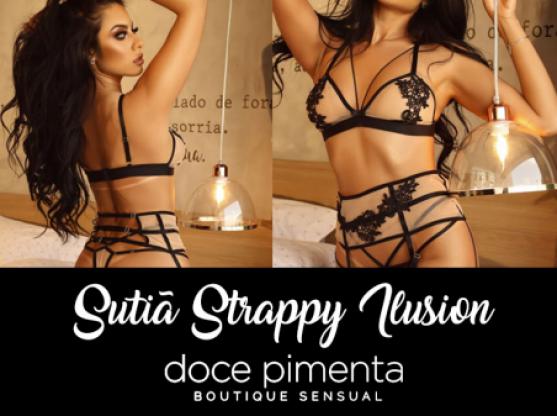 Sutia Strappy Ilusion - Tamanho GG