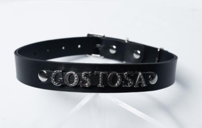Coleira em couro sintético GOSTOSA