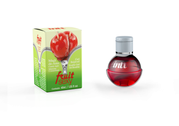 Fruit Sexy Gel para Massagem Beijável sabor Maçã do Amor